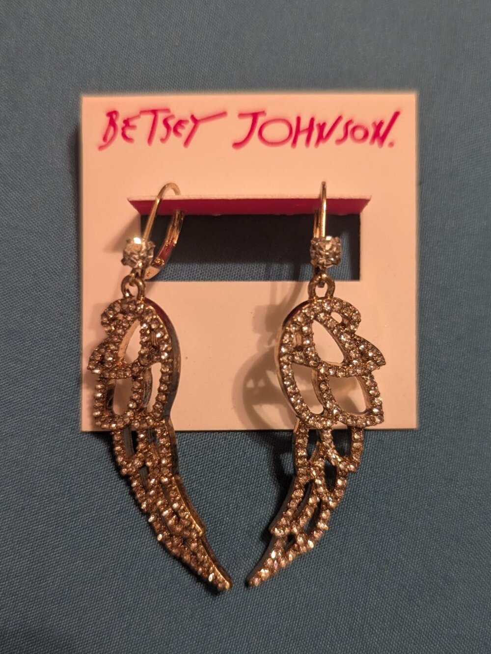 Betsey Johnson Angel Wing Earrings